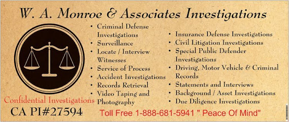 W. A. Monroe & Associates Investigations